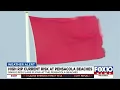 Red flags flying at Pensacola Beach