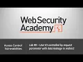 Broken Access Control - Lab UID controlled by param with data leakage in redirect Long Version