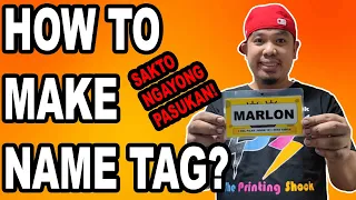HOW TO MAKE NAME TAG USING MICROSOFT WORD The Printing Shock Marlon Ubaldo
