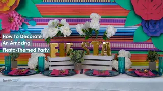 How To Decorate An Amazing Fiesta-Themed Party DIY Tableclothsfactory com