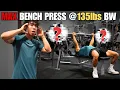 How Much Can I Bench Press at 135 lbs Body Weight Max Attempt