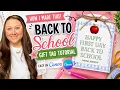 DIY Back to School Teacher Gift Tags in Canva Easy Cute
