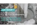 How to use post mix for concrete posts