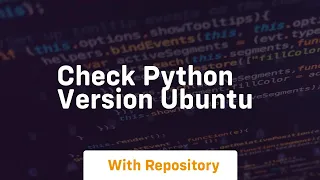 check python version ubuntu