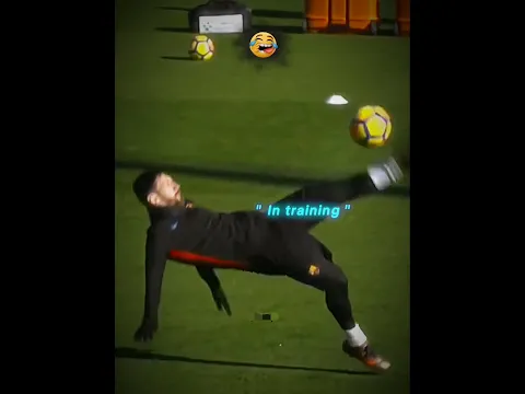 Messi’s Bicycle Kick — Training vs Match 😂🔥