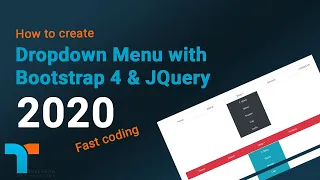 Drop Down Menu with Bootstrap 4 JQuery - 2020