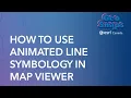 How to use animated line symbology in Map Viewer