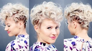 Creative Short Hairstyle Retro Faux Hawk Milabu