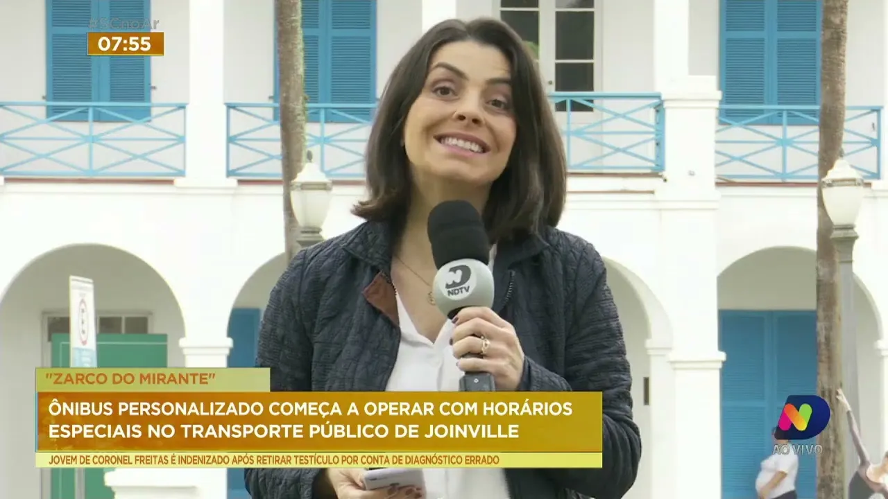 'Ônibus personalizado' opera na linha Mirante até o dia 29 de julho em Joinville