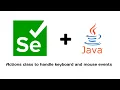 Perform Keyboard and mouse actions using Selenium Actions class