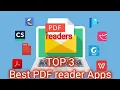 What are the top 3 best PDF reader Apps for Android in 2023 Nasir the Explainer