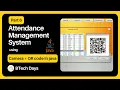 6 Attendance Management System using Camera QR Code in Java - Generate Qr JFrame Mysql Netbeans