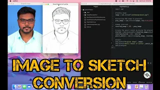 Converting Image to Pencil Sketch using Python Atom OpenCV Python