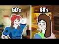 Trad Wives Through the Decades be like