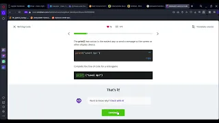 01 Writing Code Python Developer Sololearn