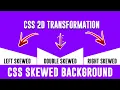 CSS Background Tutorial - SKEWED OR ANGLE OR SHAPE Background with Pure CSS