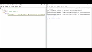 Python program to find the given number is odd or even basic-9