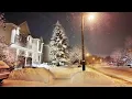 Lagu Snow Storm Walk at Night in Toronto Suburbs 4K Winter Night Walk
