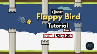 Unity Flappy Bird Tutorial Part 1 - Install Unity Hub Setup Project