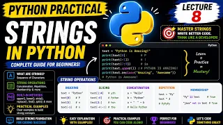 Python Strings Complete Guide for Beginners Python Course Lecture 8