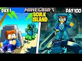 I Survived 100 Days on a SCULK INFECTED ISLAND in Minecraft