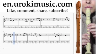 How To Play Recorder G James Blunt Time Of Our Lives Tabs Part 2 Um Nthli352 