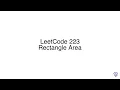 LeetCode 223 Rectangle Area