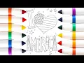 Coloring I America Watch Me Color Fourth of July Free Coloring Page Download July 4th