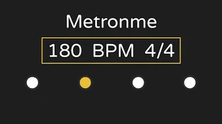 Download 180 Bpm Metronome (with Accent ) | 4/4 Time | MP3