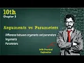 Arguments vs Parameters Difference between arguments and parameters Chapter 5 Function 10th