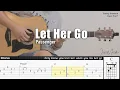 Let Her Go - Passenger | Fingerstyle Guitar | TAB + Chords + Lyrics