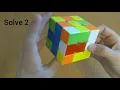 3x3 INTERMEDIATE EXAMPLE SOLVES White cross only