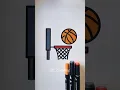 Basketball Satisfying Coloring Page