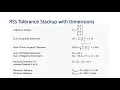 RSS Tolerance Stackup with Dimensions
