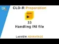 LabVIEW CLD R 33 Handling INI file