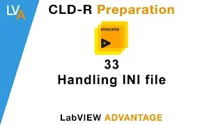LabVIEW CLD R 33 Handling INI file