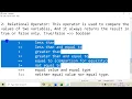 JS Lecture - 6 Relational Operators