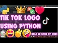 Drawing TikTok Logo using Python Python Turtle Tutorial