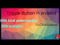 ToggleButton in android How to use togglebutton in android android developement course for beginne
