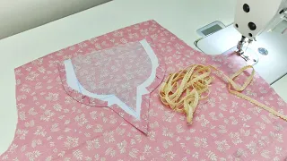 आज मैंने बनाया Lace के साथ एक खूबसूरत Neck design | New Neck Design with Lace 