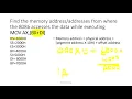Addressing Mode Address Calculation Question Solution