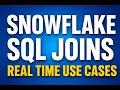 SQL Joins Real Time Use Cases - Snowflake Types of Joins