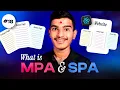 MPA vs SPA Explained in Hindi Single Page App vs Multi Page App Web Architecture