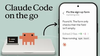 Coding on the go with Claude Code
