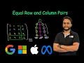 Equal Row and Column Pairs Leetcode 2352
