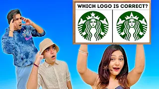 Guess the Correct LOGO Challenge | Brother VS Brother | Baby Queen | Rimorav vlogs presents RI Vlogs