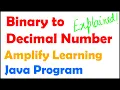 Binary to Decimal Java Program ICSE ISC Computer