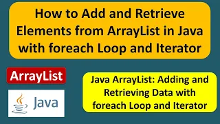 How to add object to the ArrayList and get objects from ArrayList using Foreach loop and Iterator