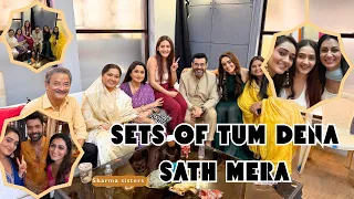 BTS of Tum Dena Sath Mera Show on Star plus | Sharma Sisters Tanya Sharma Krittika M Sharma #shorts 