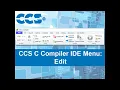 CCS C Compiler IDE Menu Edit